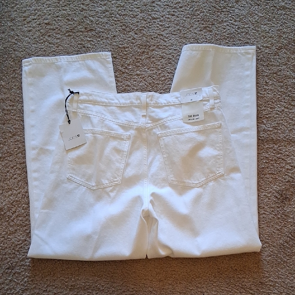 Joe's The Ryan Low Slung Denim Jeans White Wide Leg Women's Jeans - Picture 4 of 10